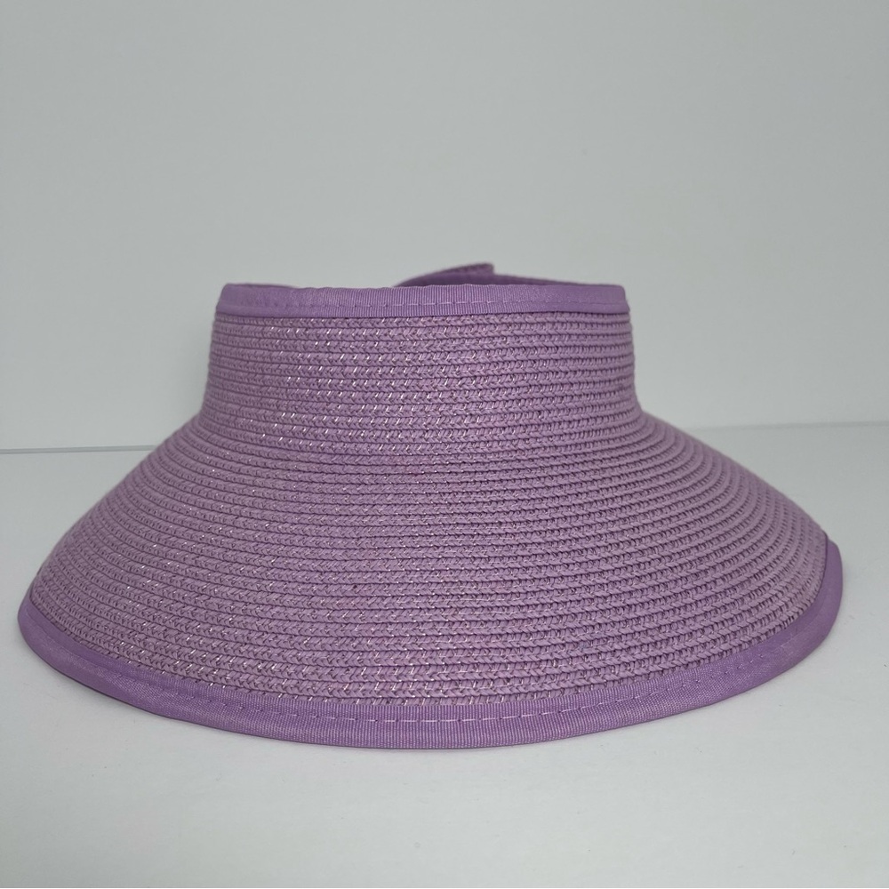 Sun Time Kids Straw Visor, Lavander